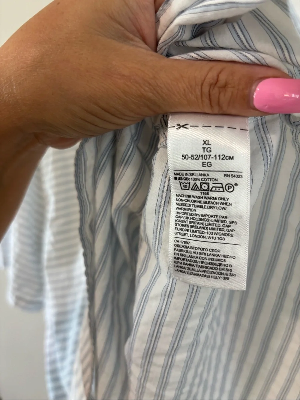 Banana Republic heritage collection striped shirt | 100% cotton | size XL slim